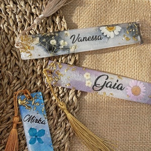Resin Bookmark, Personalised bookmark, Unique gift for her, Book lover gift
