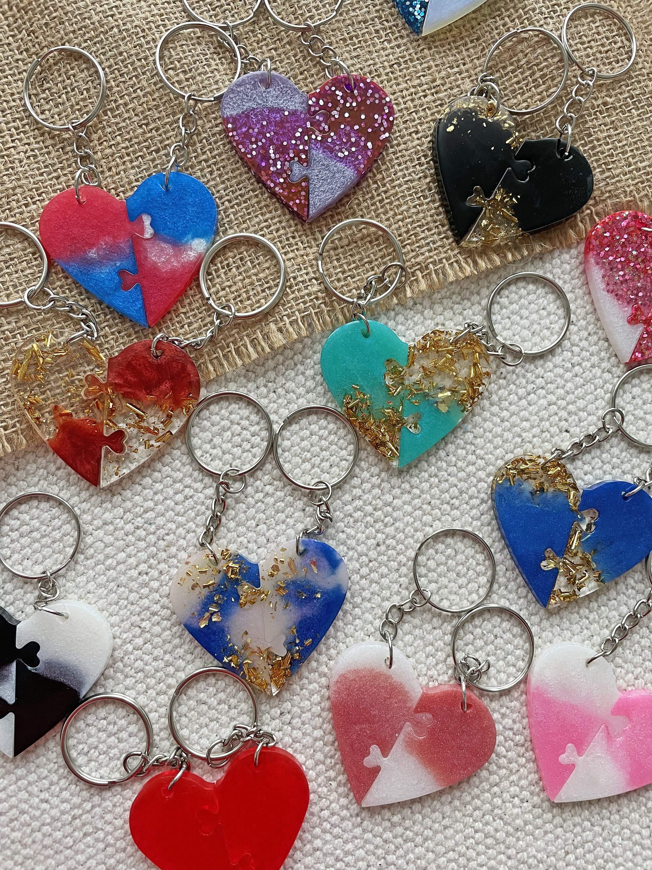 Heart on sale photo keychain