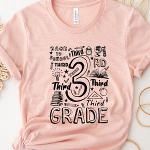 3rd Grade Shirt | School Team Shirts, 3rd Grade Shirts, Gift for Teacher, Teacher T Shirts, Typography Shirt, Third Grade Teacher Shirt