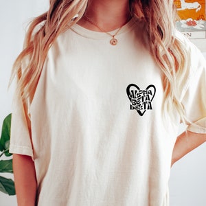Custom Sorority Shirt | Minimalist Heart Shirt, Comfort Colors Retro Tee, Sorority Letters, Big Little Shirts, College Tshirt, Sorority Gift