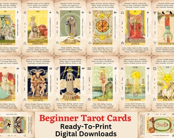 Beginner Tarot Cards, Standard Size (Digital Download)