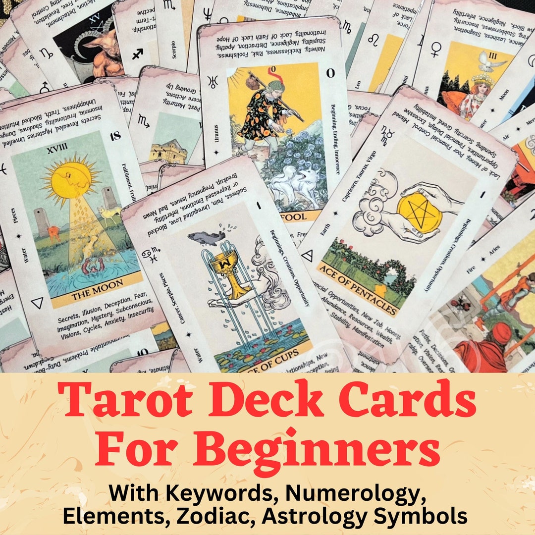 Tarot Card Meanings List - 78 Cards By Suit, Element, and