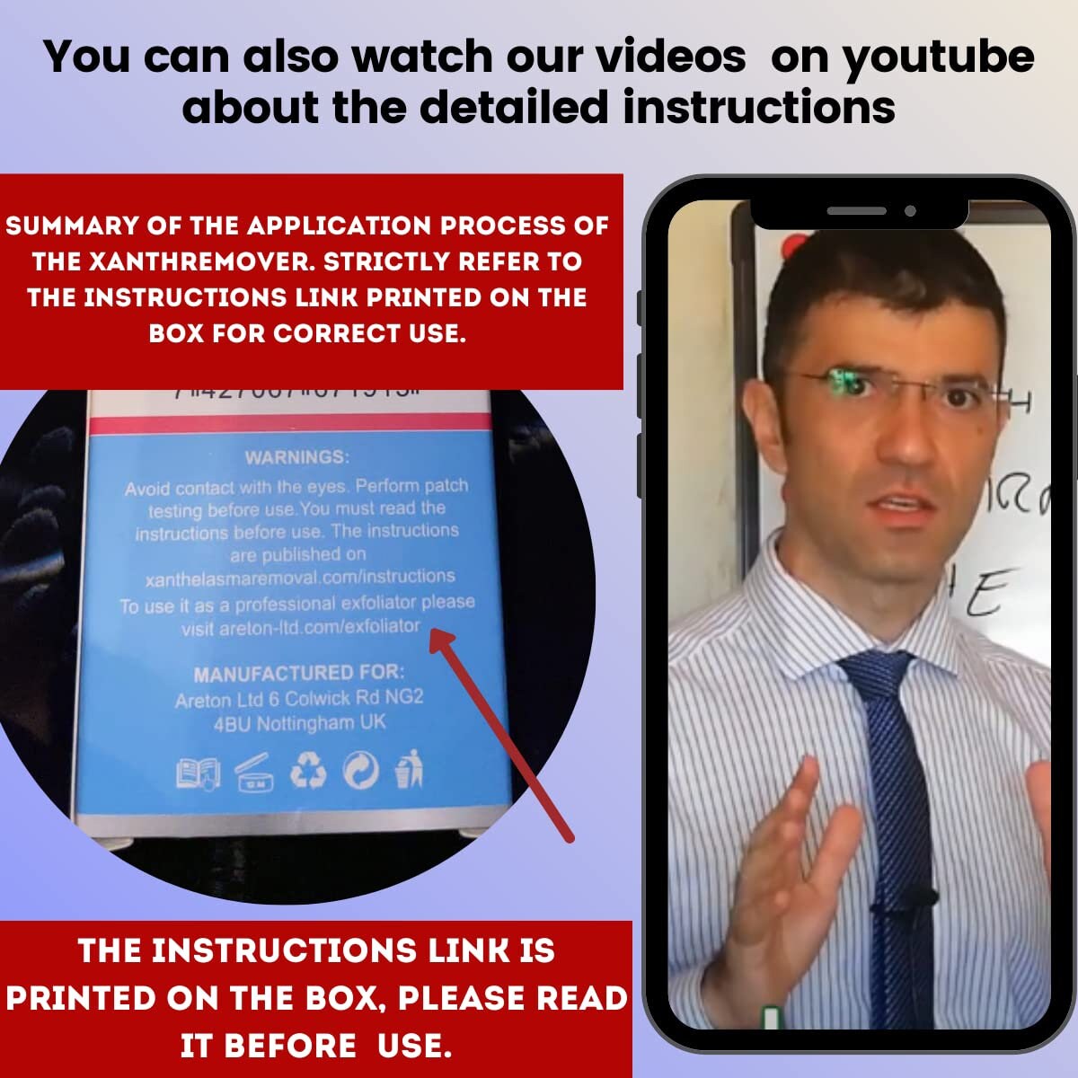 Xanthremover 70 Glycolic Acid Peel, Seborrheic Keratosis, Xanthelasma