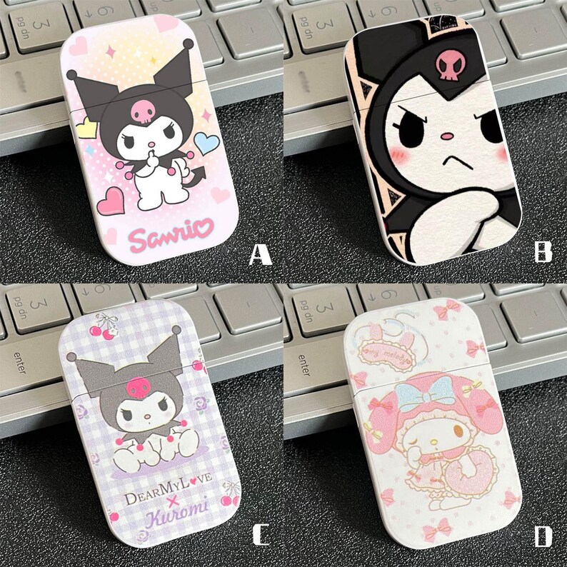 Kuromi Lighter Pink Torch Lighters Creative Sanrio Model Etsy