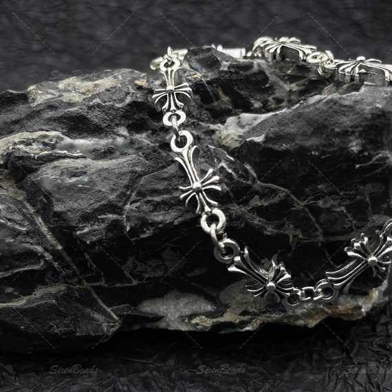 Chrome Hearts inspired Cross Bracelet Punk Vintage Style Fashion
