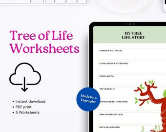 Printable PDF. Worksheets: "Tree of My Life". Worksheets and reflections.