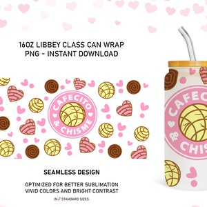 Cafecito y chisme svg, Glass can png, Frosted glass tumbler design, Mesican Libbey glass Cut file, libby glass can png