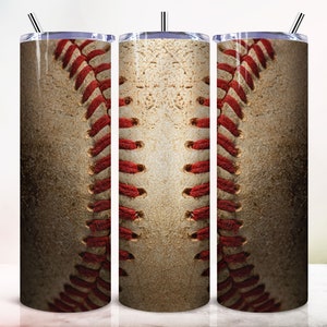 20oz Skinny Tumbler Sublimation Designs, Dirty Baseball Tumbler for Straight & Tapered Tumbler Design, PNG Digital Download