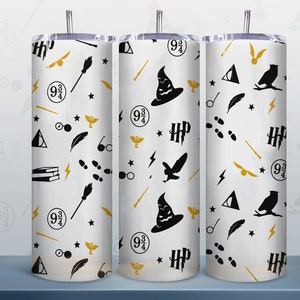 Magical Design 20oz Tumbler Wrap, Harry 20oz skinny tumbler Sublimation Wrap PNG