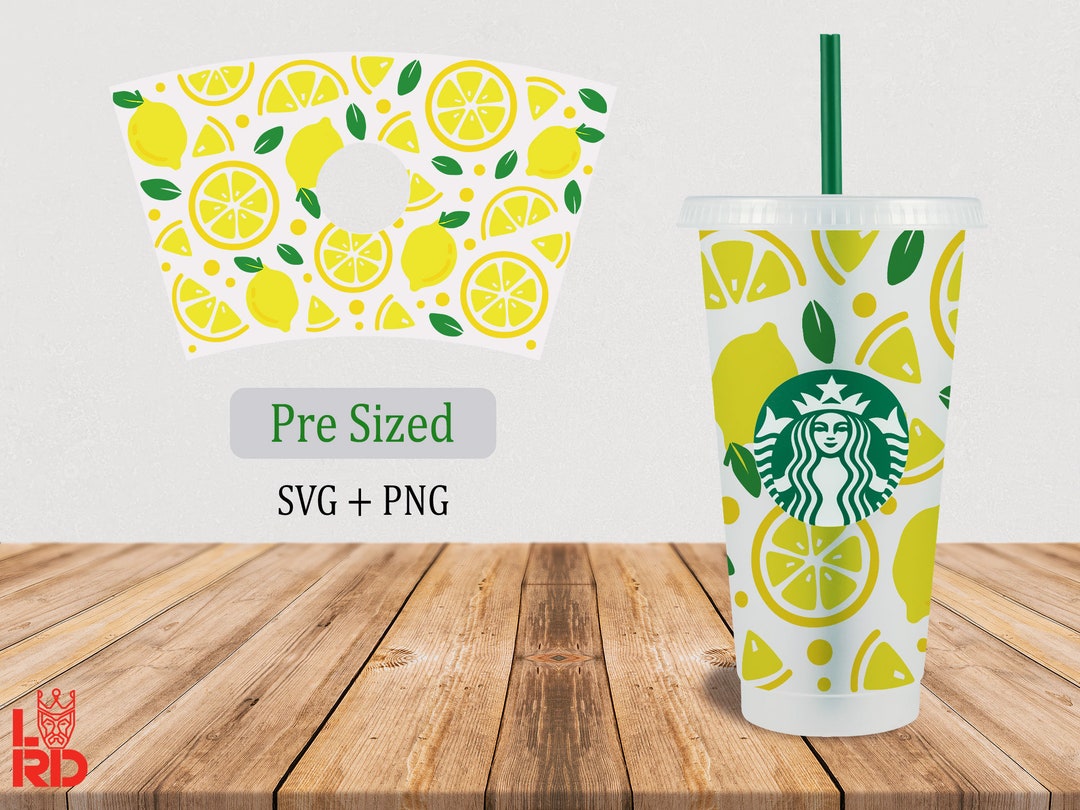 Lemon SVG 24oz Venti Cold Cup Summer Lemonade Cold Cup 24oz Etsy