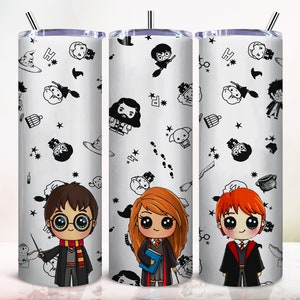 Magical 20oz Skinny Tumbler Template, Sublimation Tumbler Wrap Design, Harry Tumbler Design for Straight & Tapered, PNG