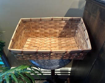 Rectangle Storage Basket ~ Vintage ~ 1980's