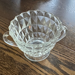 FOSTORIA Cubist Sugarbowl ~ Vintage