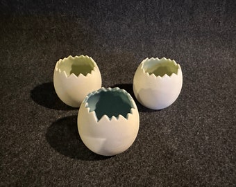 Ceramic Decorative Easter Eggs ~ Set of 3