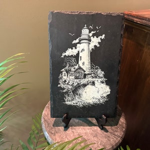 FRANK WENG Slate with Lighthouse ~ Vintage