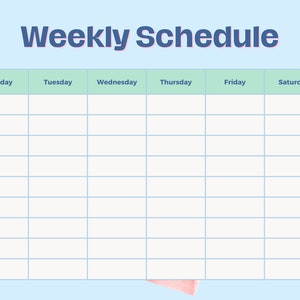 Summer Fruity Weekly Plan Design