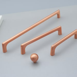 3.78&quot;5&quot;8.8&quot;Copper Drawer Pulls Handles Mini Ball Knob Modern Dresser Knob Handle Cupboard Door Pull Kitchen Cabinet Hardware Yihuanghardware