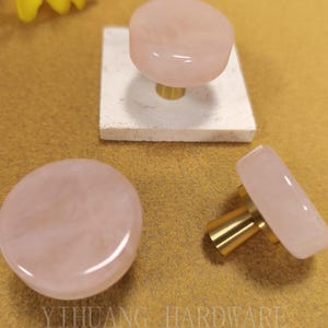 Pink Crystal Drawer Knob, Light Pink Dresser Knobs, Brass Cabinet Knobs Pulls,Unique Crystal Kitchen Knobs Handles,Home Deco Yihuanghardware