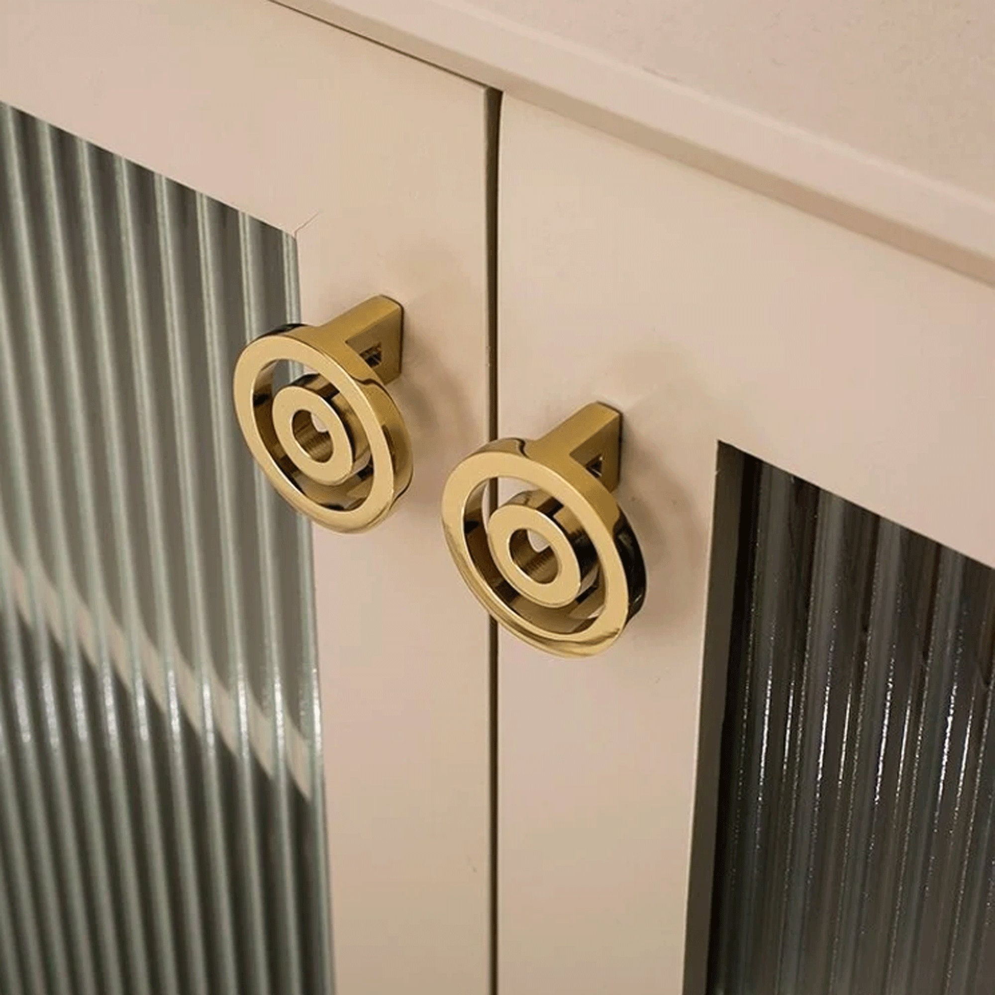 Shiny Gold Dresser Handles Silver Chrome Handles Etsy Hong Kong