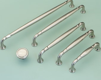 Silver Chrome Cabinet Pull Black Kitchen Hardware Brushed Nickel Drawer Pulls Gift Chrome Cabinet Hardware Yihuanghardware 3.78&quot;5&quot;6.3&quot;7.56&quot;