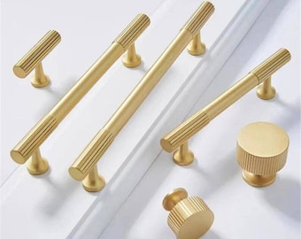 Solid Brass Cabinet Handles Knobs Dresser Knobs Pulls Drawer Knobs Kitchen Pulls Cabinet Hardware Yihuanghardware 3"3.78"4"5"6.3"8.8"12.6"