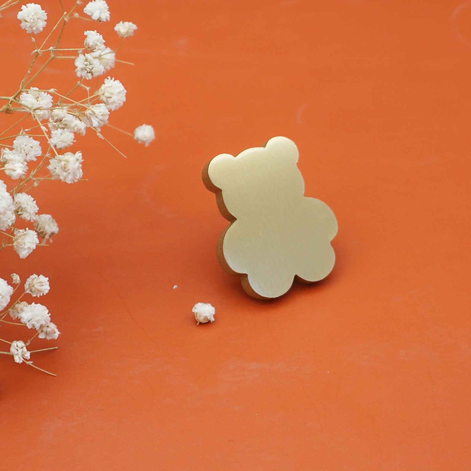 Solid Brass Bear Knobs Gold Animal Knobs Unique Drawer Etsy