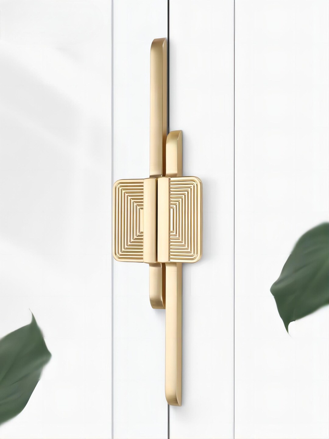 Modern Cabinet Handles Striped Gold Kitchen Cabinet Handle Nordic ...