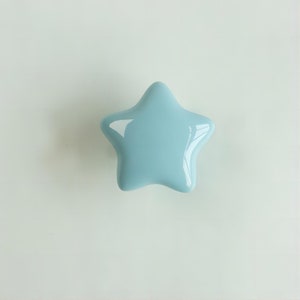 Colorful Star Ceramic Knob for Cabinets Dresser Knob Drawer Knob Yellow Blue Green Pink White Unique Kid Knobs Home Decor Yihuanghardware zdjęcie 6