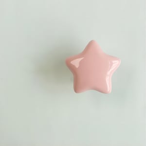 Colorful Star Ceramic Knob for Cabinets Dresser Knob Drawer Knob Yellow Blue Green Pink White Unique Kid Knobs Home Decor Yihuanghardware zdjęcie 4