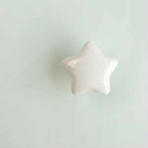 Colorful Star Ceramic Knob for Cabinets Dresser Knob Drawer Knob Yellow Blue Green Pink White Unique Kid Knobs Home Decor Yihuanghardware zdjęcie 7