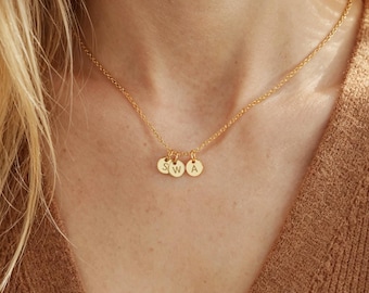 Personalized Necklace,Tiny Letter Necklace,Elegant Minimalist Initial Necklace,Custom Name Jewelry,Personalized Gift,Mom Christmas Gift
