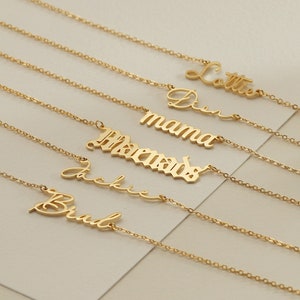 Personalized Gold & Rose Gold Name Necklace,Custom Name Necklace,Silver Name Necklace,Mother's Day Gift,Gifts for Her