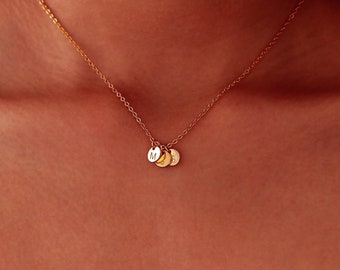 Gepersonaliseerde ketting, kleine letter ketting, elegante minimalistische eerste ketting, aangepaste naam sieraden, gepersonaliseerd cadeau, Moederdag cadeau