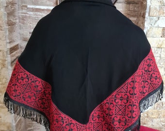 tatreez Shawl Palestinian Bedouin Heritage Handmade FreeShipping A special gift for every woman and girl for alloccasions scarf