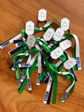 Personalised Team Ribbons with elastic | Custom Name Sports Ribbons | Netball Team Gifts | Player & Coach Gifts | School Team Spirit product logo
