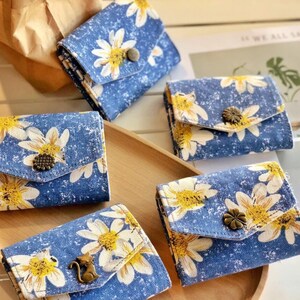 Wallet for women Small fabric wallet Handmade wallet