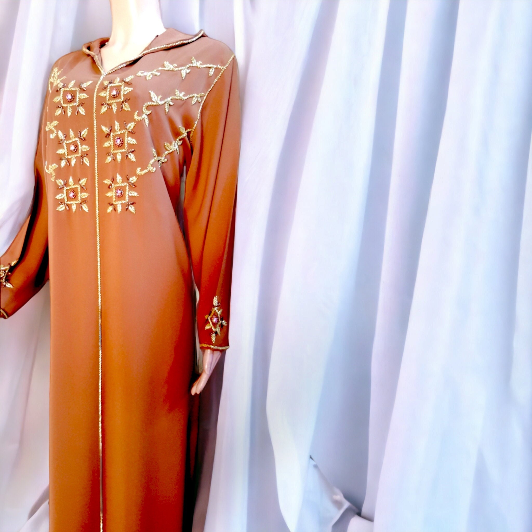 Traditional Moroccan Djellaba for Women Oriental Kaftan Moroccan