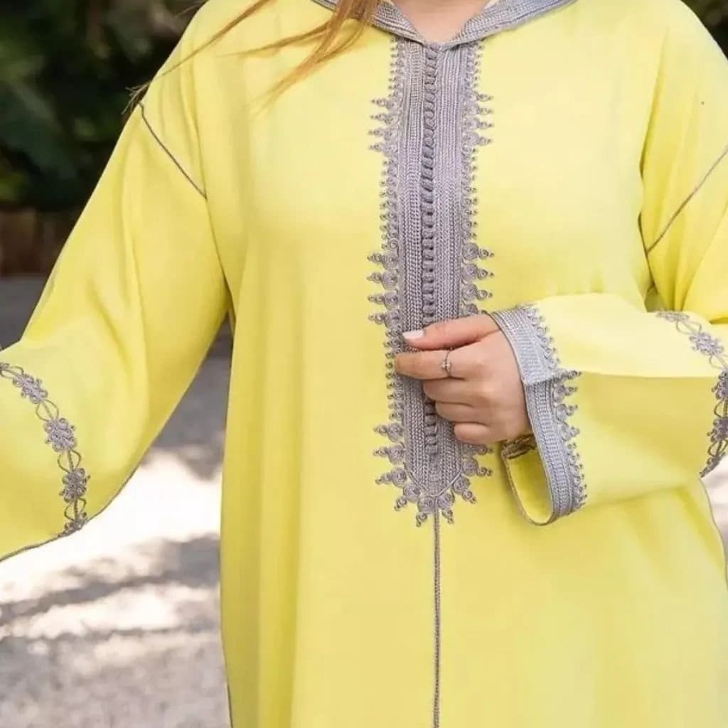Djellaba jaune 2025 2020