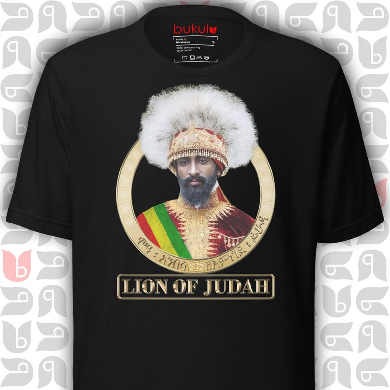 Lion of Judah Haile Selassie I Shirt Rasta Clothing Rastafari apparel Bob Marley, Reggae Festival Outfit