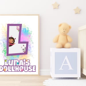 DollHouse Wall Art Decor, Digital Poster Wall Art Gift, Room Nursery Art Decor, Dollhouse Art Print Set of 3, Printable Home Decor