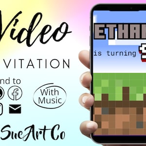 Personalised Video Party Invitation | Digital Phone Invitation | Digital Invite | Message Invitation