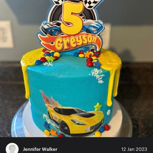 Personalised Car Cake Topper Custom Cars Cake Topper Etsy