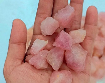 Quarzo rosa grezzo naturale - Pietra preziosa di alta qualità, 20-30 mm