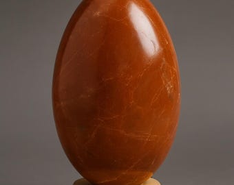 Giant Red Jasper Lingam | Hand-Polished Shivling, Root Chakra Stone (240 mm)