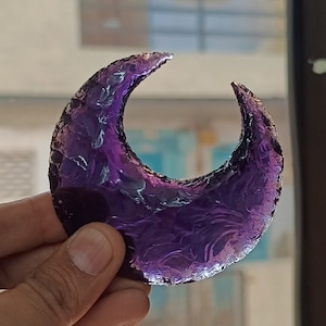 Amethyst Mond Kristall: Heilender Halbmond, Metaphysischer Edelstein