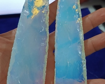 Punta di freccia in opalite: grande punta di freccia in cristallo per la creazione di gioielli