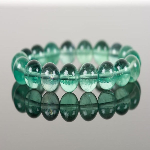 Geweldige kwaliteit groene fluoriet armband 8 mm * focus * concentratie * intuïtie * duidelijkheid echte groene fluoriet