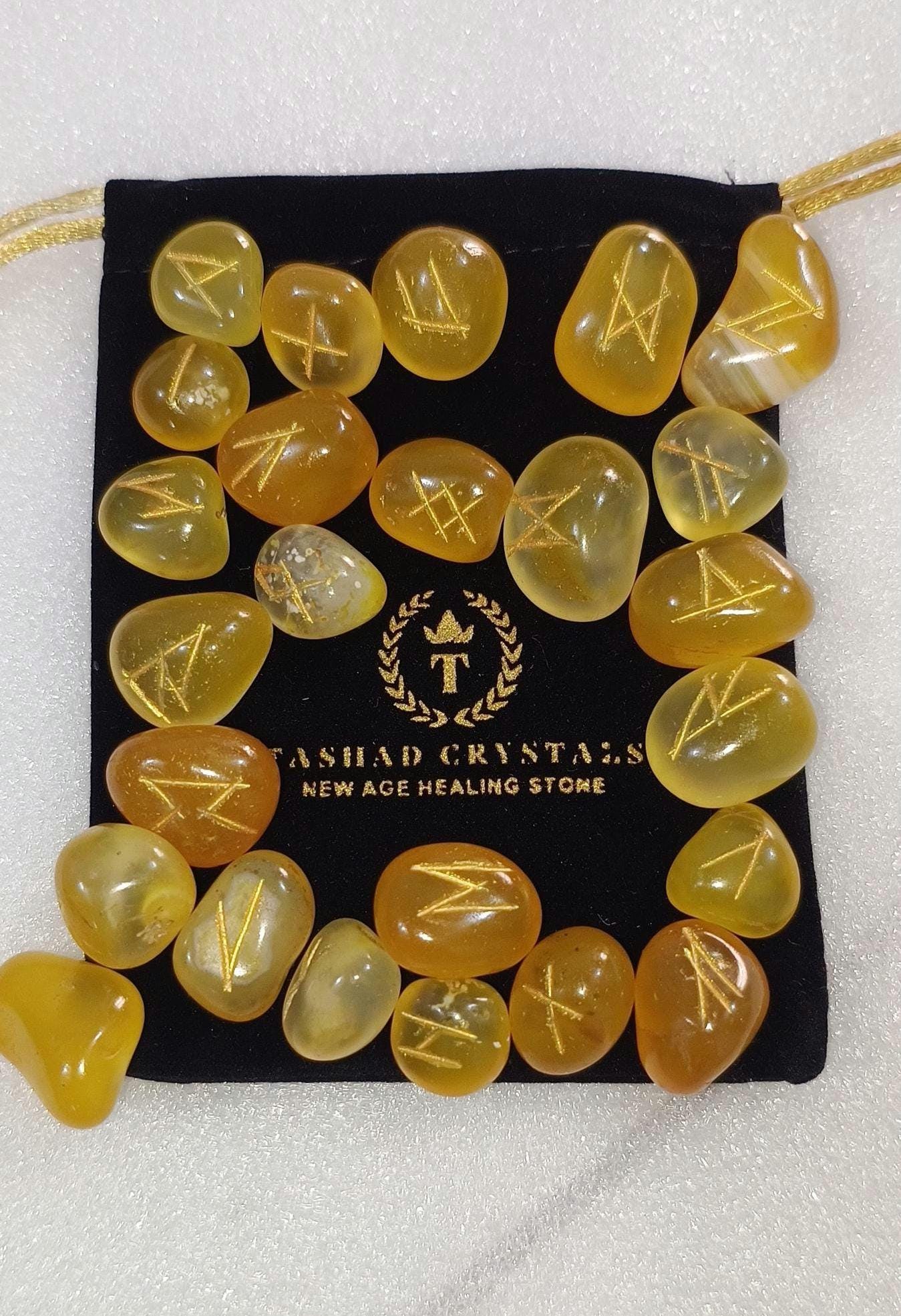 Blue Onyx Rune Set - Etsy