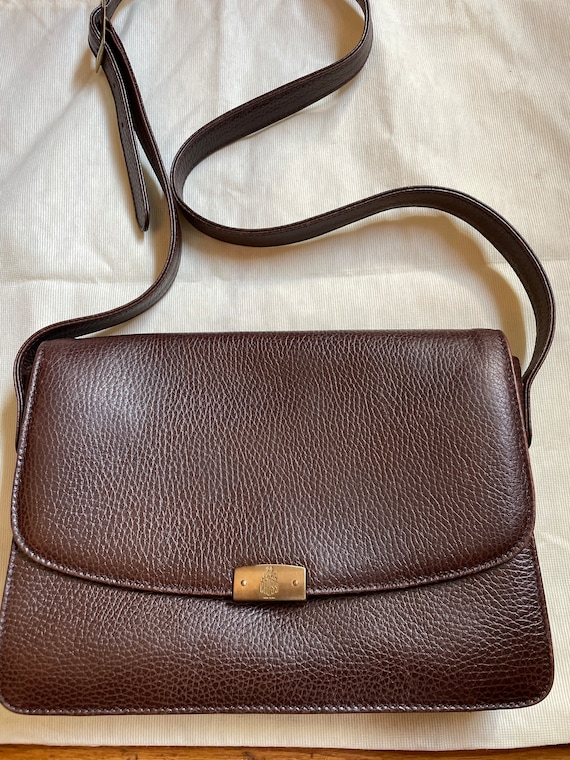 Vintage Mark Cross Pebbled Leather Crossbody