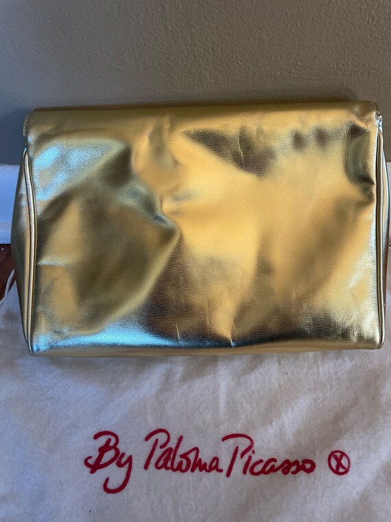 Paloma Picasso Gold  Lux Crossbody Clutch - image 2